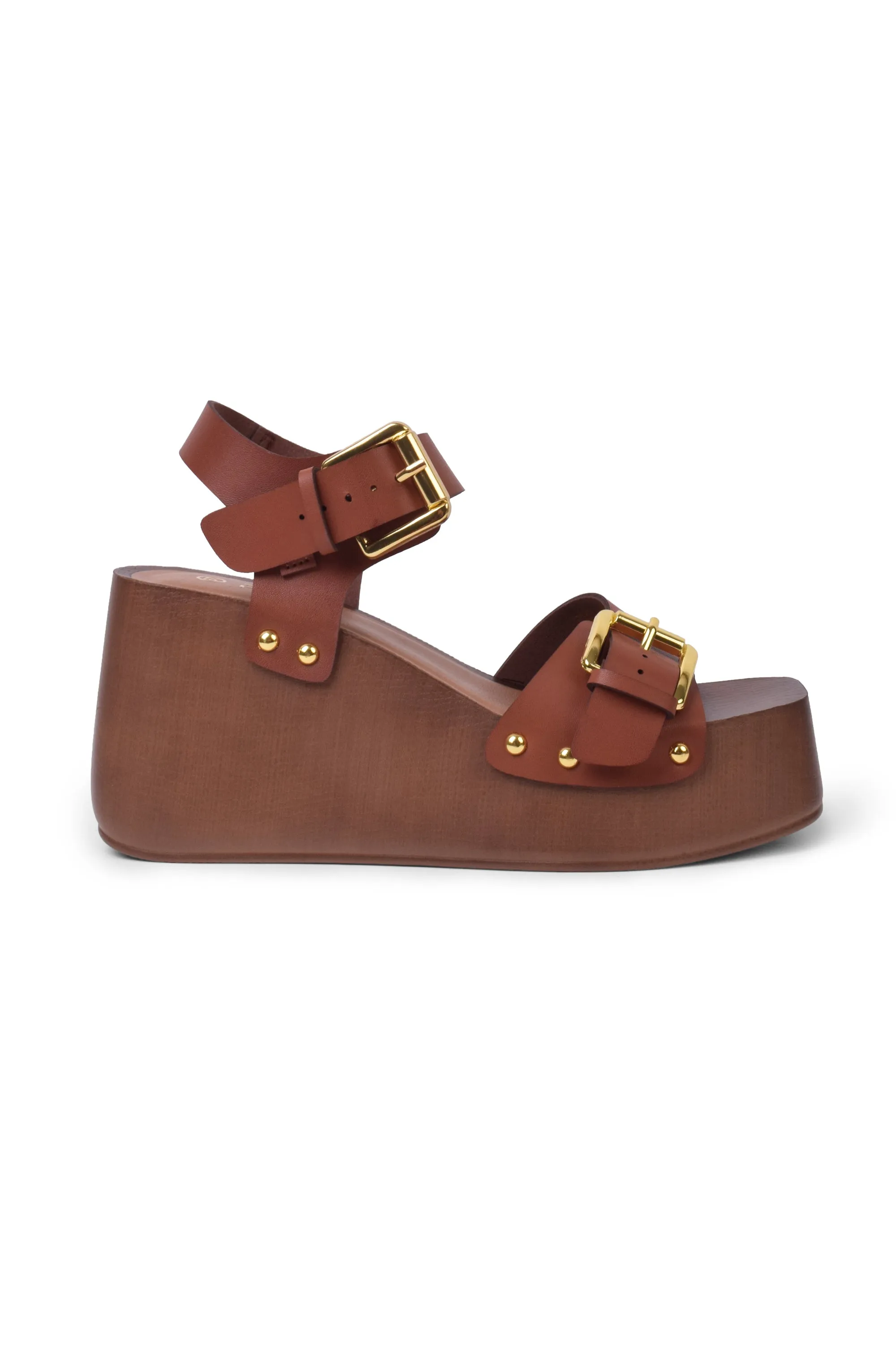 01-4741 Hesse Wood Heel Sandal