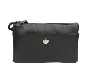 2525542 Black Leather Crossbody