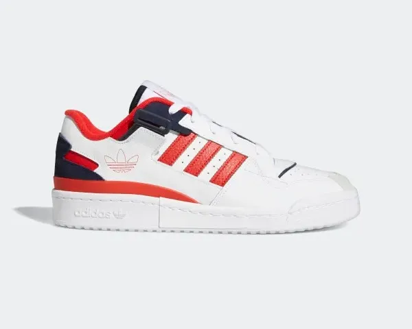 Adidas Forum Exhibit Low USA Cloud White Red Legend Ink GZ5391