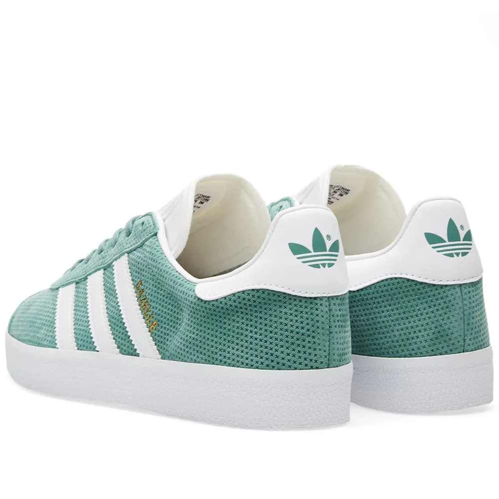 Adidas GazelleVapour Steel & White