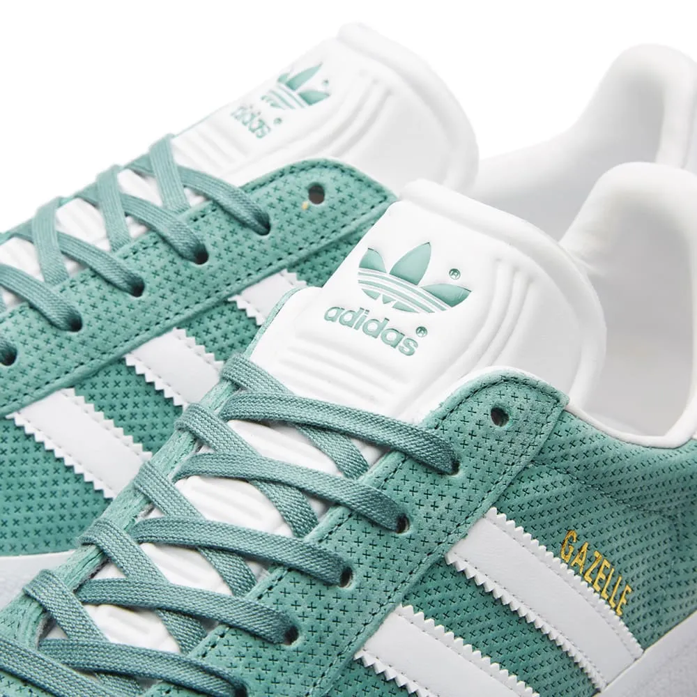 Adidas GazelleVapour Steel & White