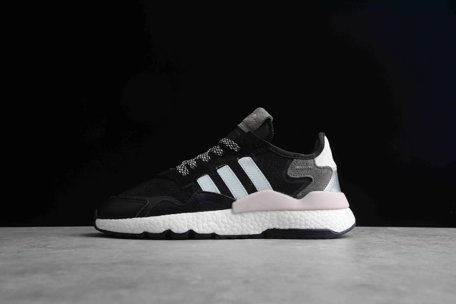 Adidas Nite Jogger Reptile Pack Pink BOOST Core Black FV3880