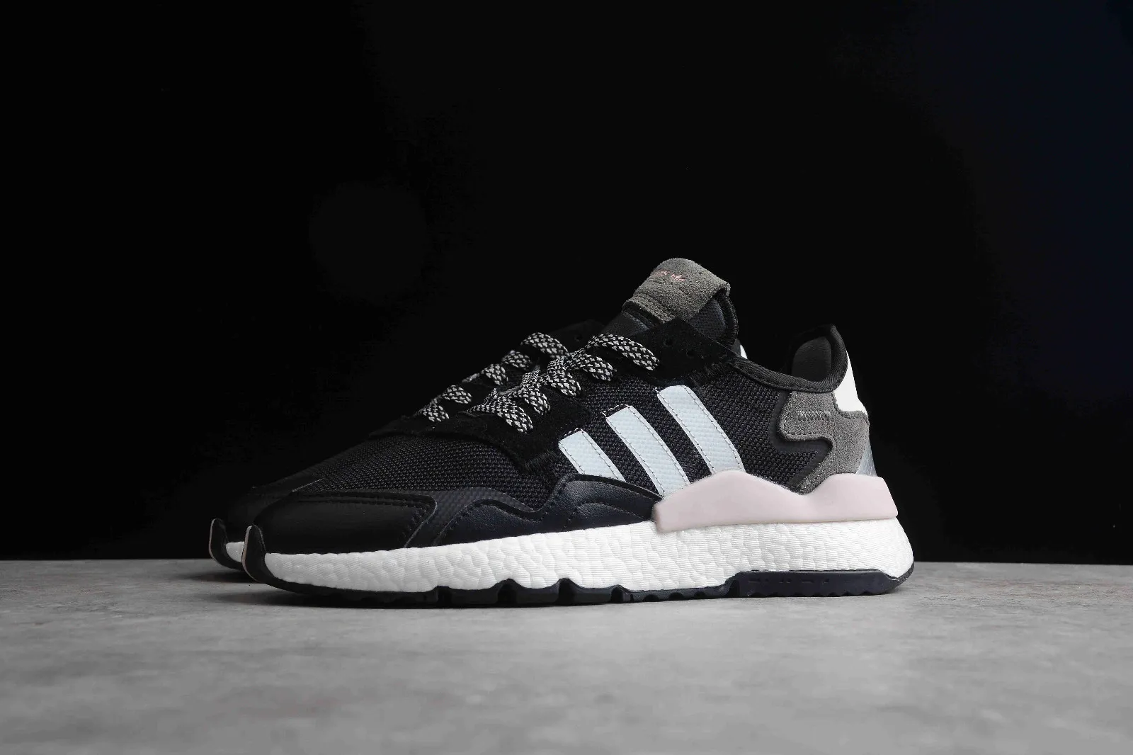 Adidas Nite Jogger Reptile Pack Pink BOOST Core Black FV3880