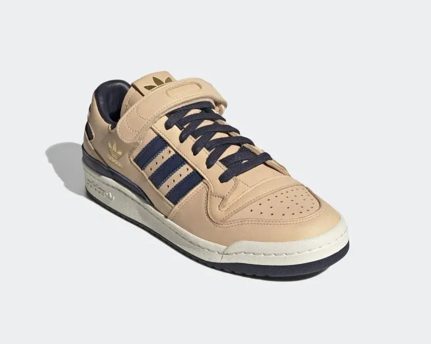 Adidas Originals Forum 84 Low Beige Blue Thread Gold Metallic FY7792