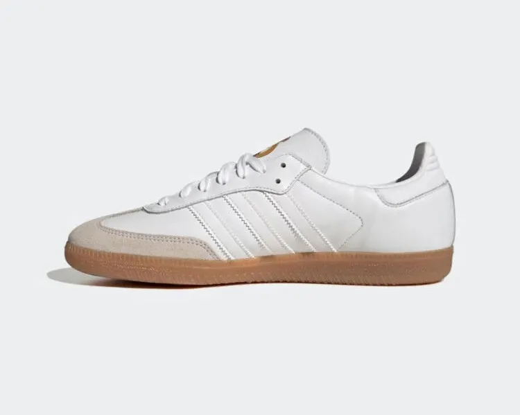 Adidas Samba Real Madrid Cloud White Gold Gum HQ7032