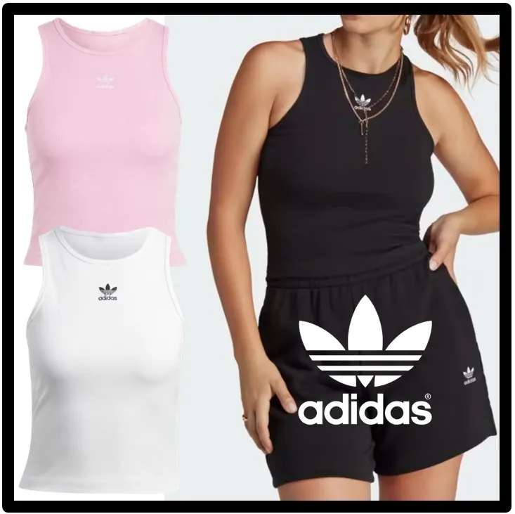 adidas  |Street Style Logo Tanks & Camisoles