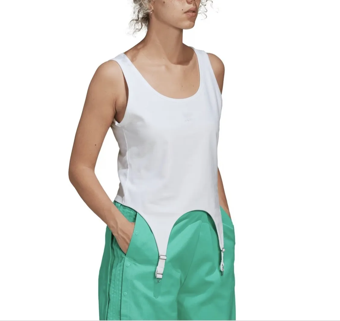 adidas  |Street Style Plain Cotton Logo Tanks & Camisoles