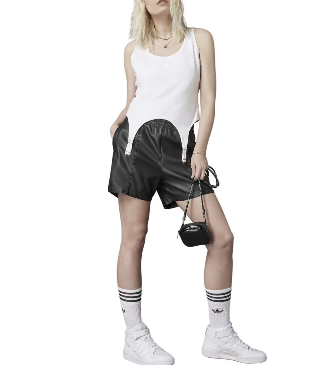 adidas  |Street Style Plain Cotton Logo Tanks & Camisoles