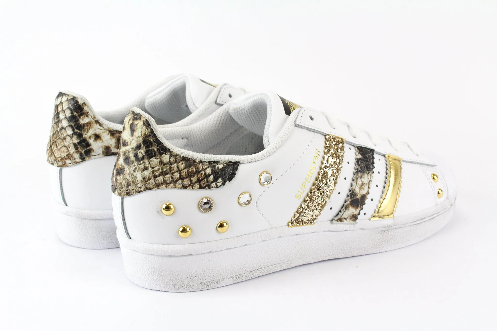 Adidas Superstar Pitone Glitter & Borchie