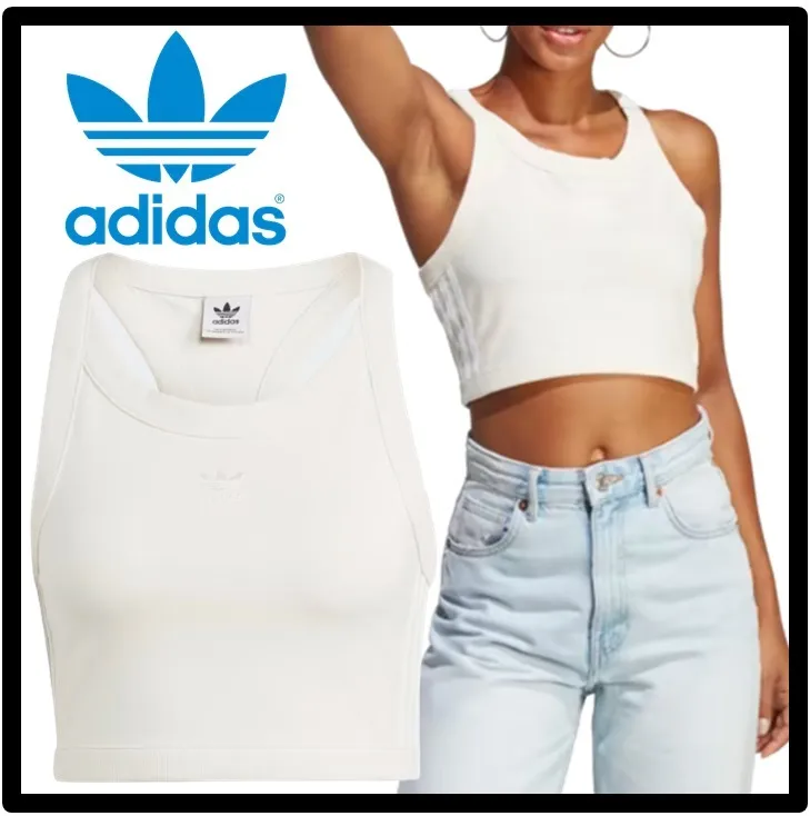 adidas  |Unisex Street Style Logo Tanks & Camisoles