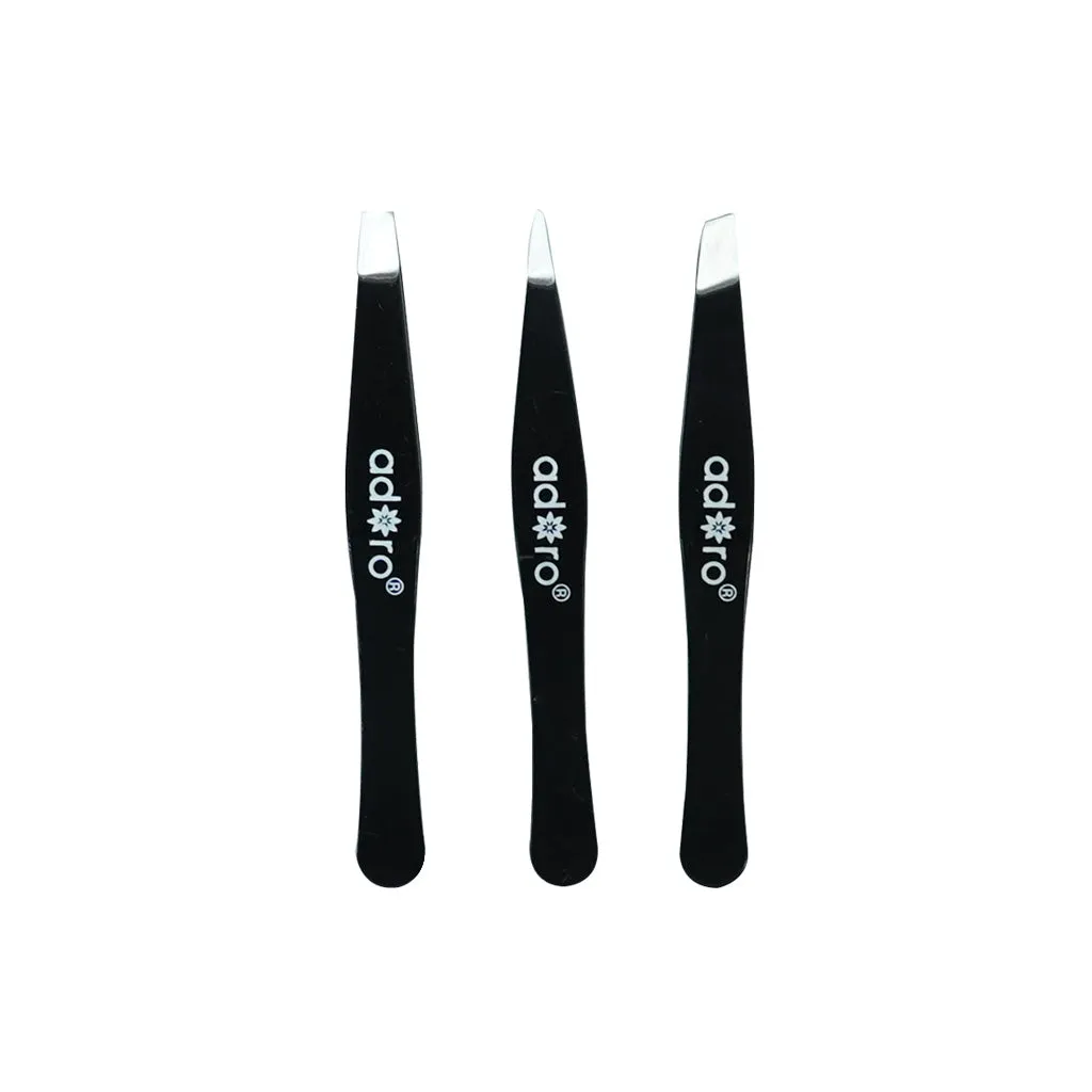 ADORO Mini Tweezer Set de Mini Pinzas Para Depilar