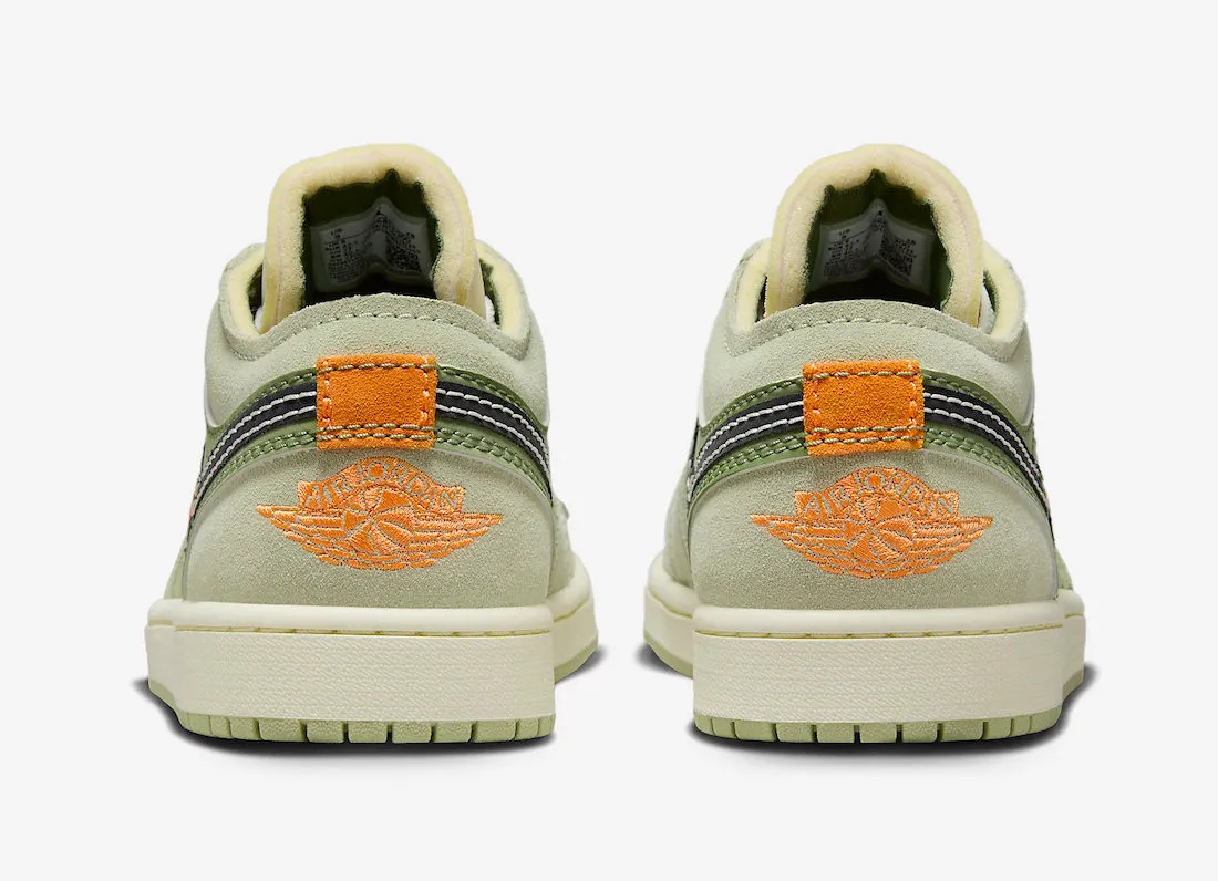 Air Jordan 1 Low Craft SE Sky J Light Olive Bright Mandarin FD6819-300