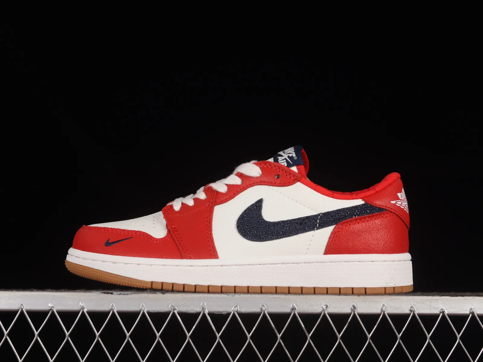 Air Jordan 1 Low OG Shattered Backboard Custom Edition Red White Black DZ0790-100