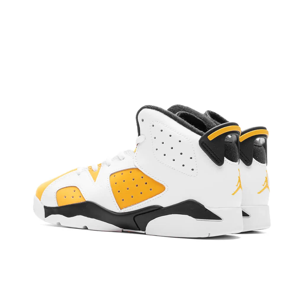 Air Jordan 6 Retro (PS) - White/Yellow Ochre/Black