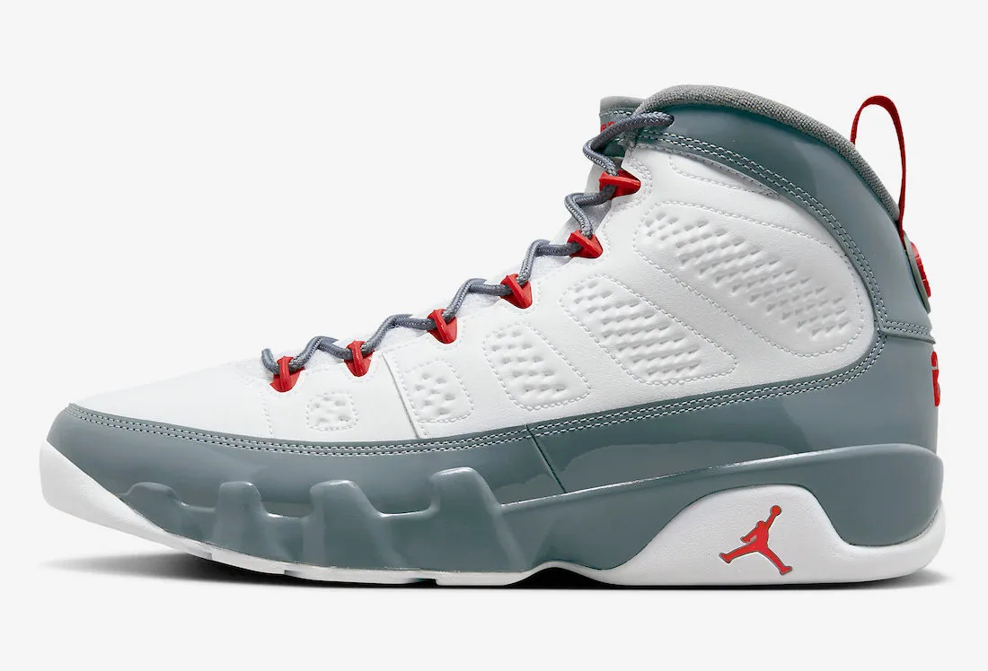 Air Jordan 9 Retro Fire Red White Cool Grey CT8019-162