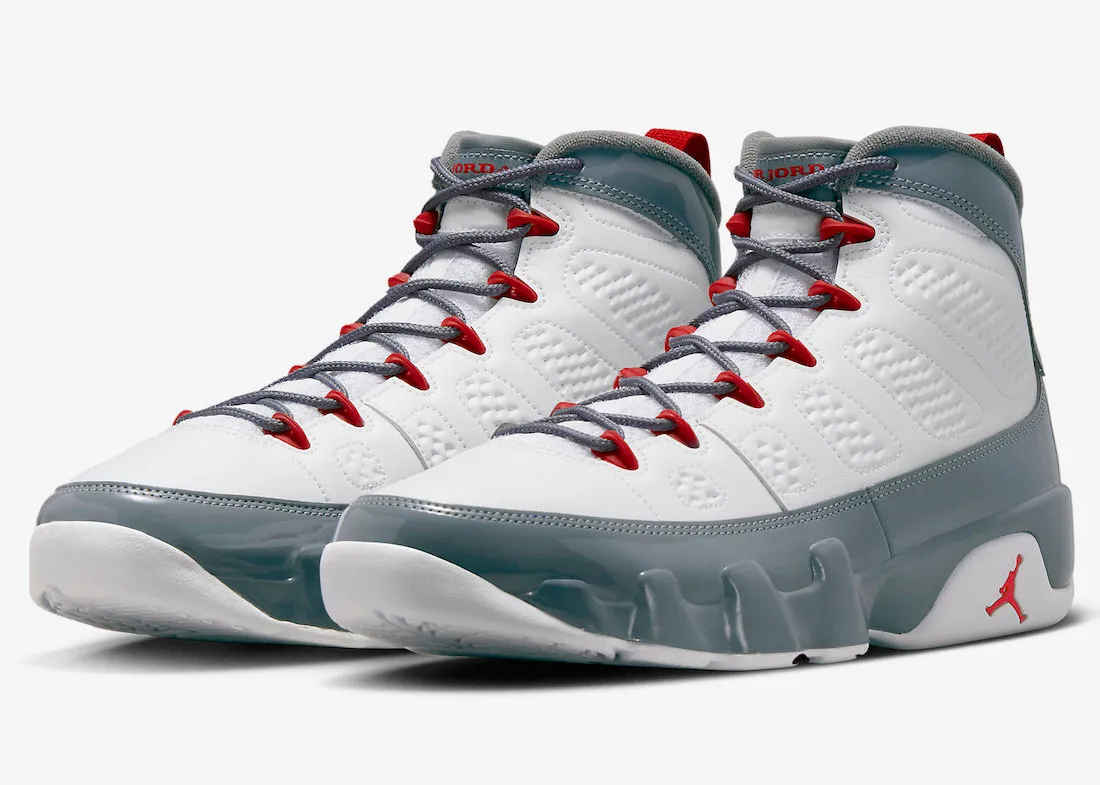 Air Jordan 9 Retro Fire Red White Cool Grey CT8019-162