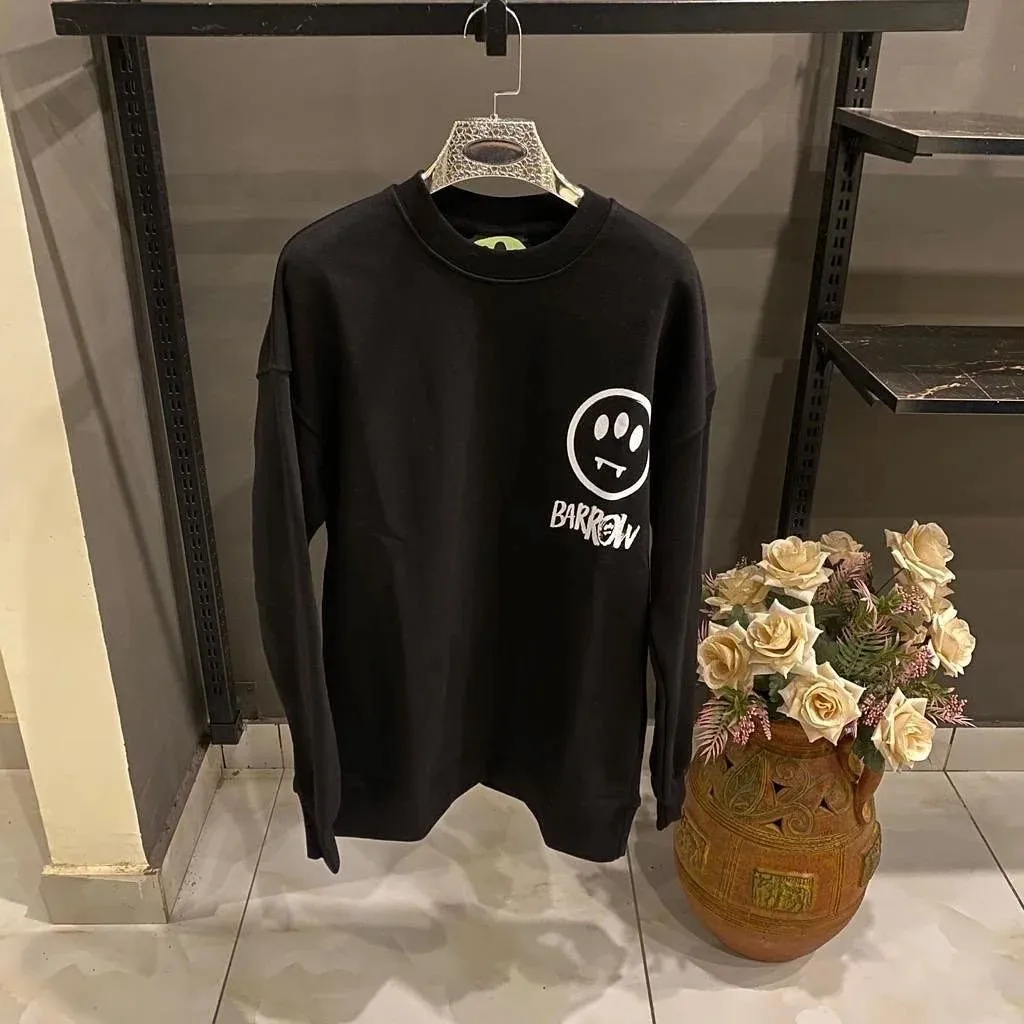 BARROW BLACK OVER SIZES SWEATSHIRT - The Nucleus Clothing