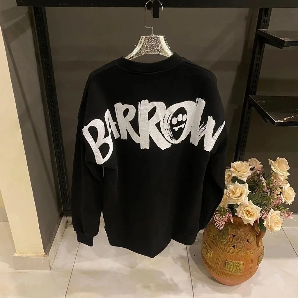 BARROW BLACK OVER SIZES SWEATSHIRT - The Nucleus Clothing