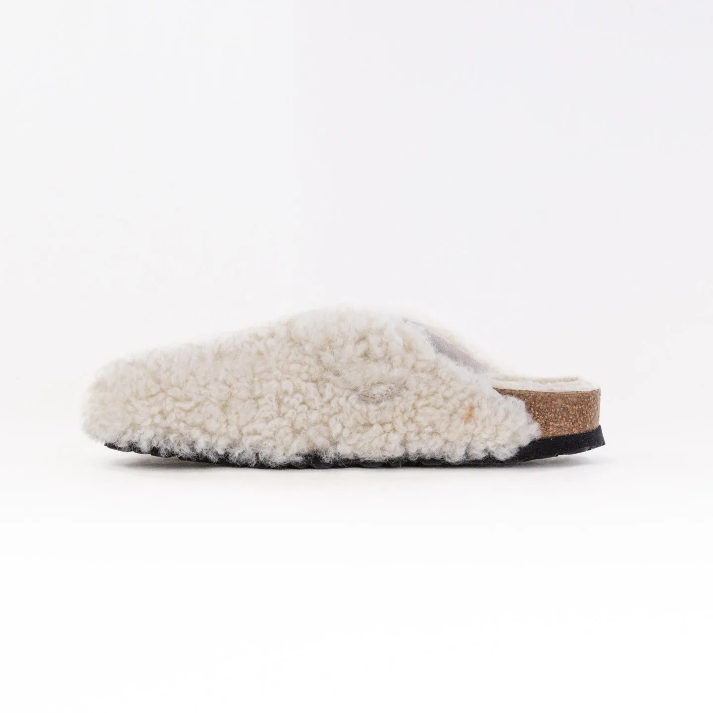 Birkenstock Boston Big Buckle Shearling (Women's) - Teddy Eggshell