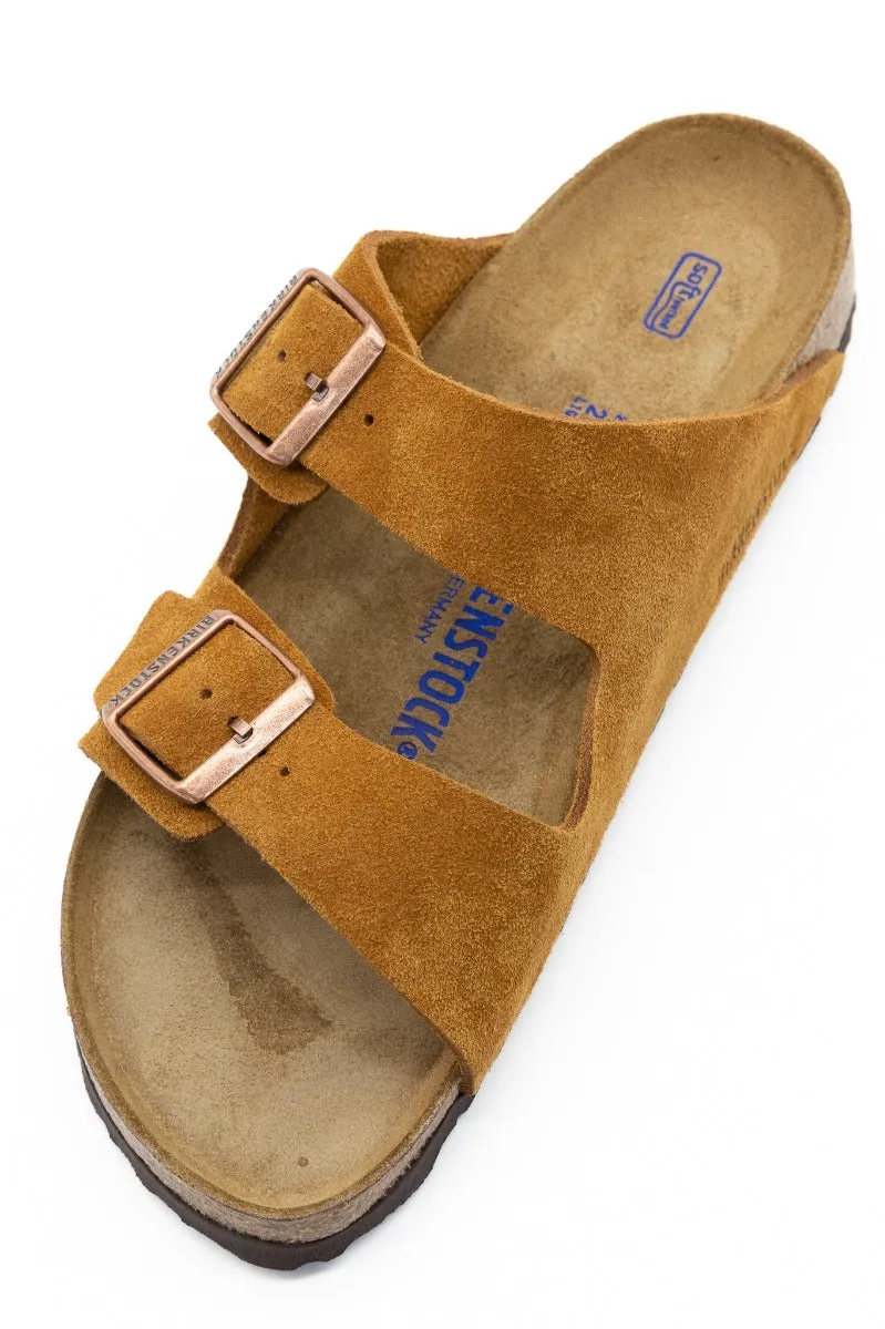 Birkenstock Ciabatta Arizona Suede Visone Uomo