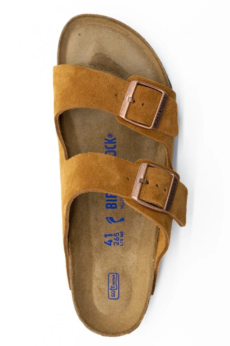 Birkenstock Ciabatta Arizona Suede Visone Uomo