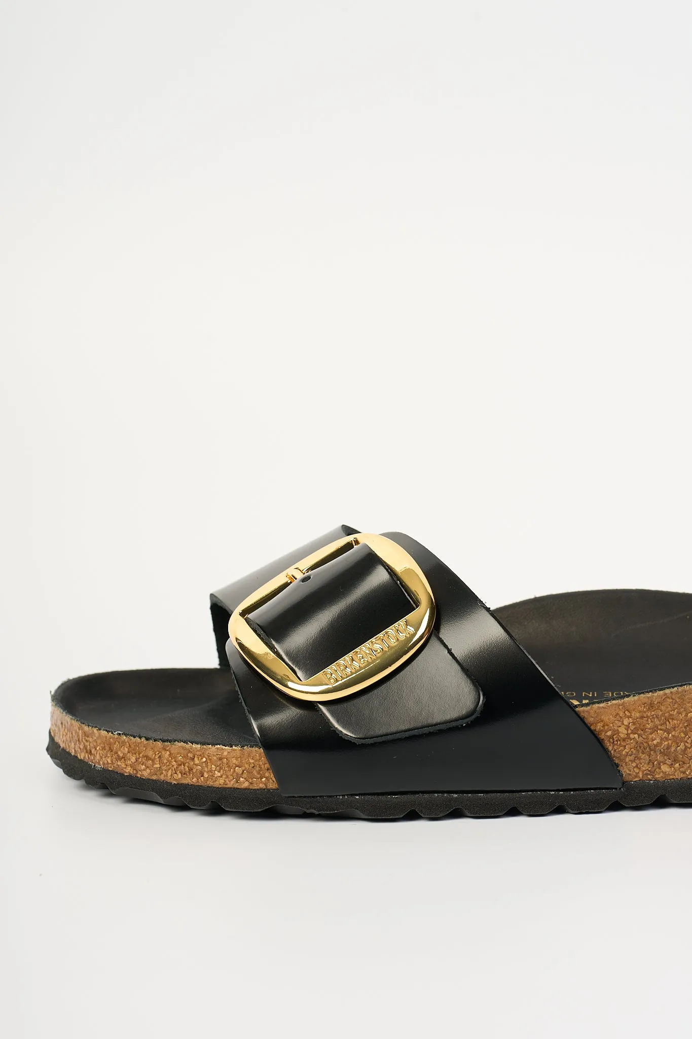 Birkenstock Ciabatta Madrid Big Buckle Nero Donna