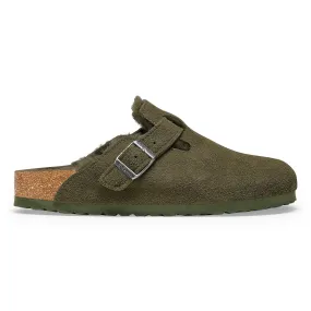 Birkenstock Sabots Boston fourrure agneau Thyme