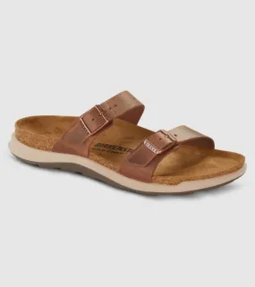 birkenstock sierra waxy leather womens slides