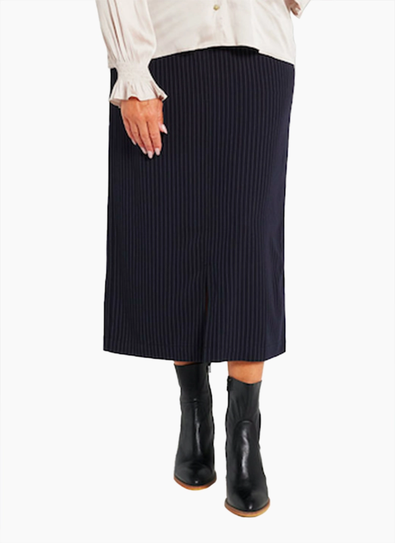 Blackstone Striaght Pinstripe Skirt