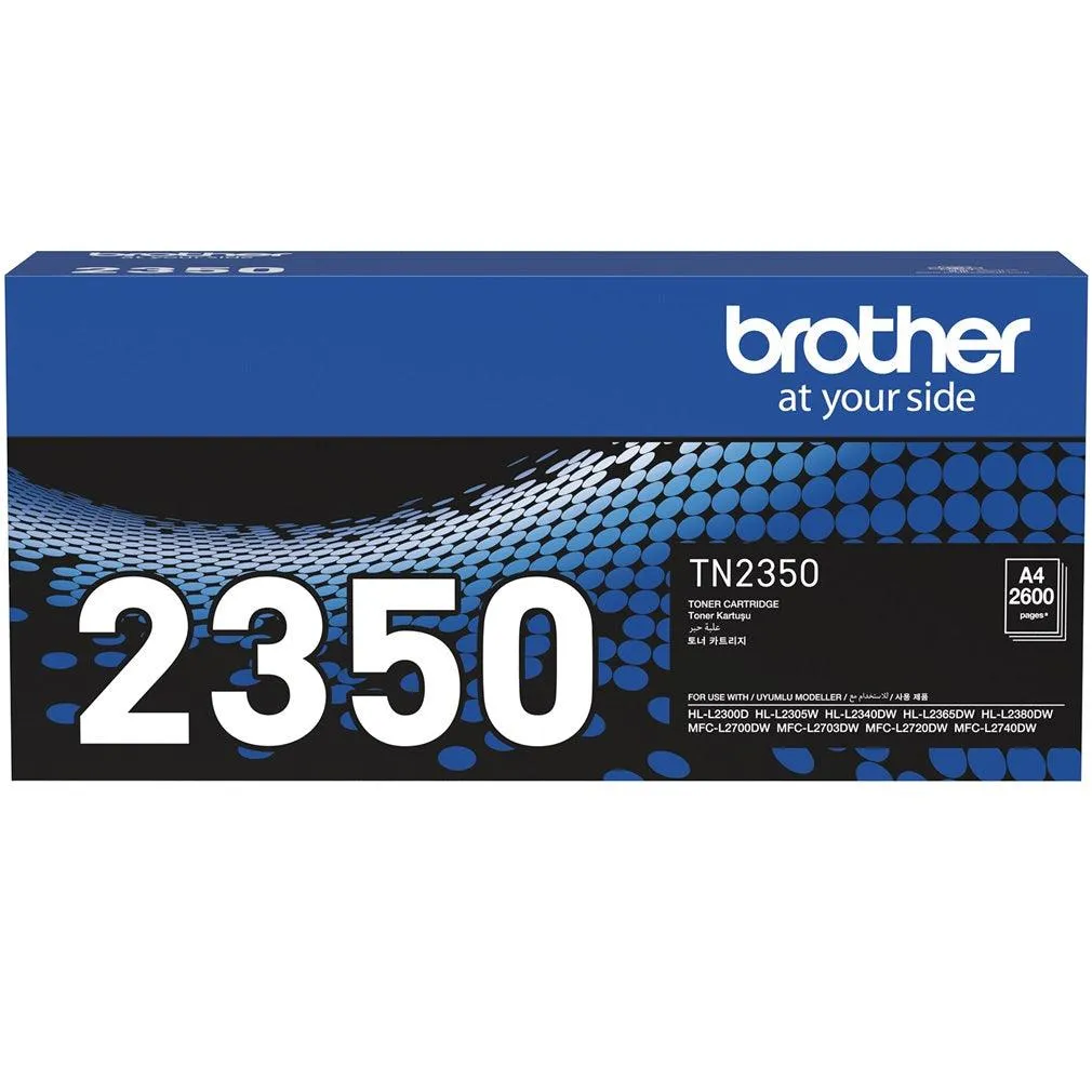 Brother TN-2350 Toner Ink Cartridge Black Genuine TN2350 3 Pack