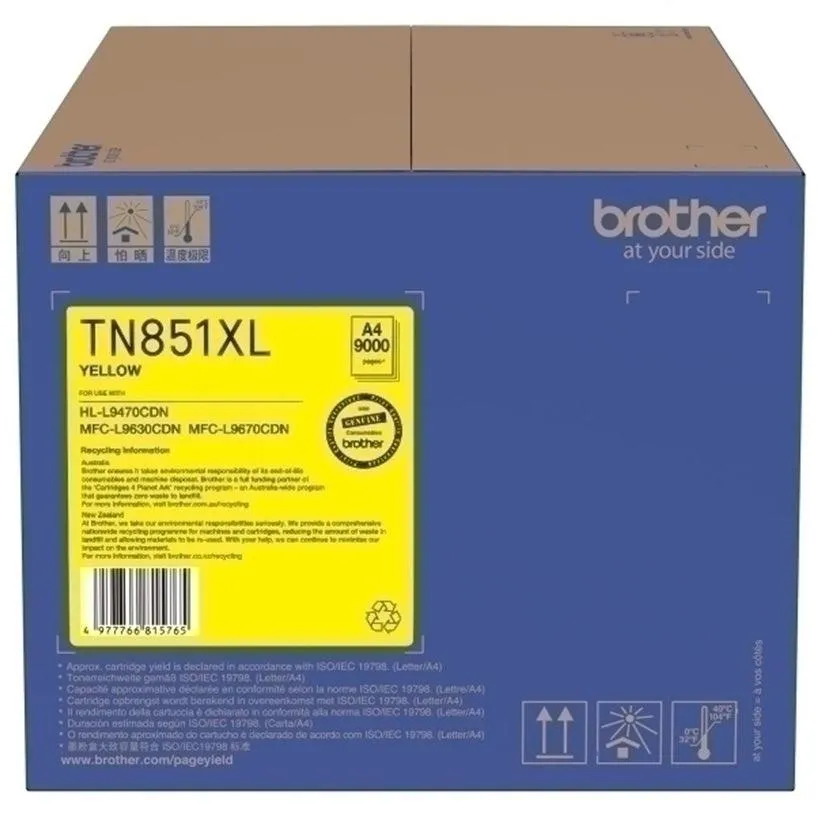 Brother TN851XL Toner Ink Cartridge Set Black/Cyan/Yellow/Magenta TN-851XL Genuine Original