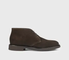 Brown suede desert boot