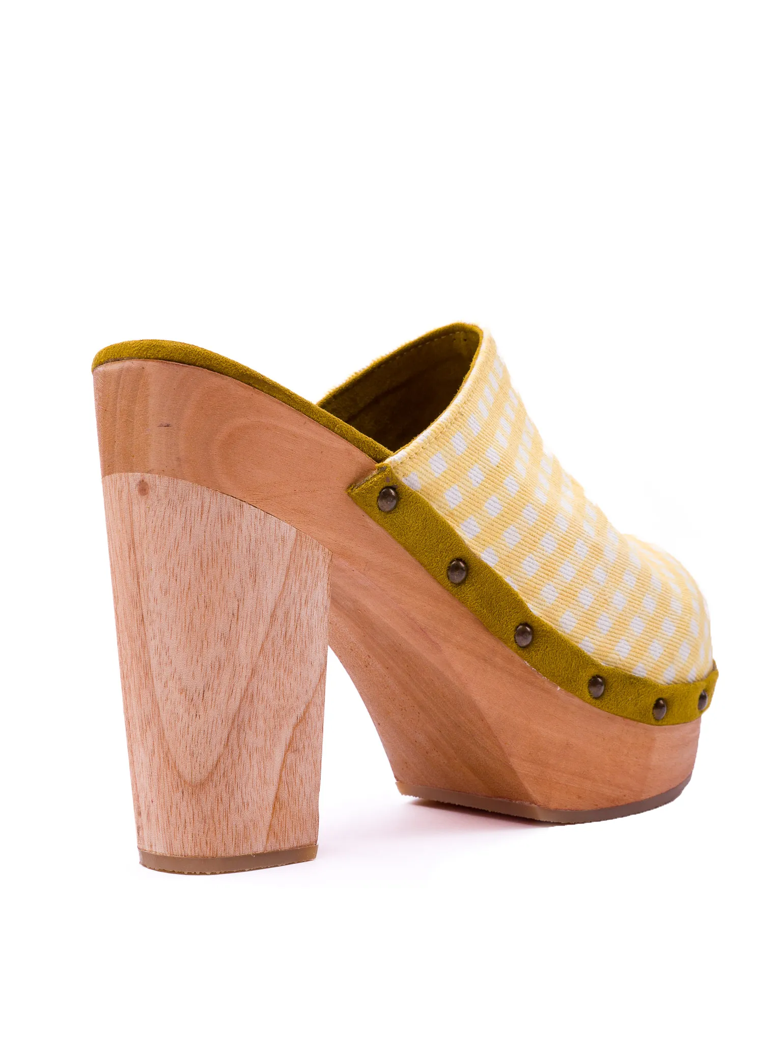 Canary Yellow Gingham - Clog