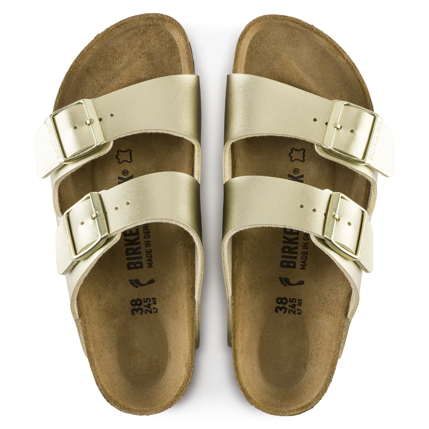 CIABATTE BIRKENSTOCK DONNA ARIZONA GOLD BIRKOFLOR 1016111