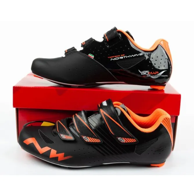 Cycling shoes Northwave Torpedo 3S M 80141004 06 black orange