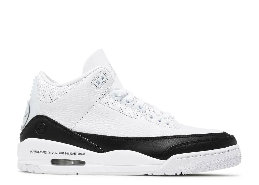 FRAGMENT DESIGN X AIR JORDAN 3 RETRO SP 'WHITE'