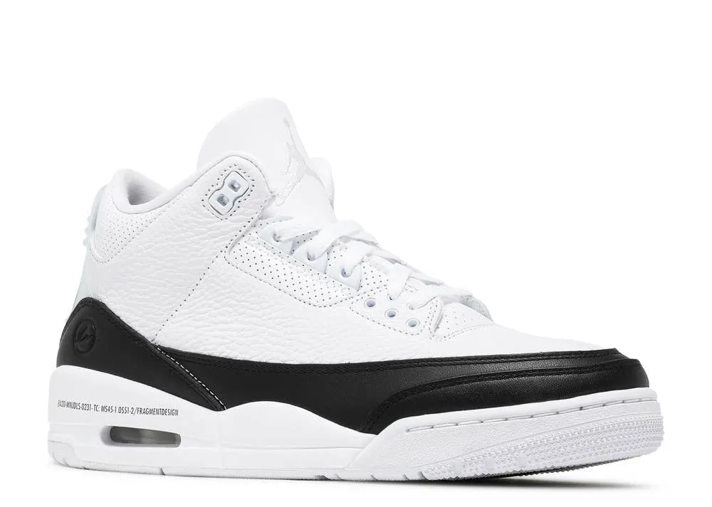 FRAGMENT DESIGN X AIR JORDAN 3 RETRO SP 'WHITE'