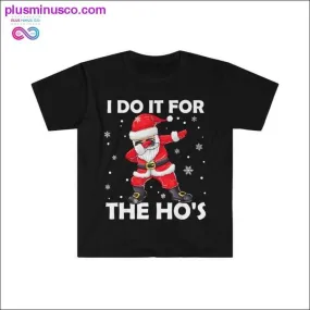 Funny Christmas Santa T-shirt - I Do It For the Ho's