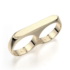 Gold Dual Flat Ring