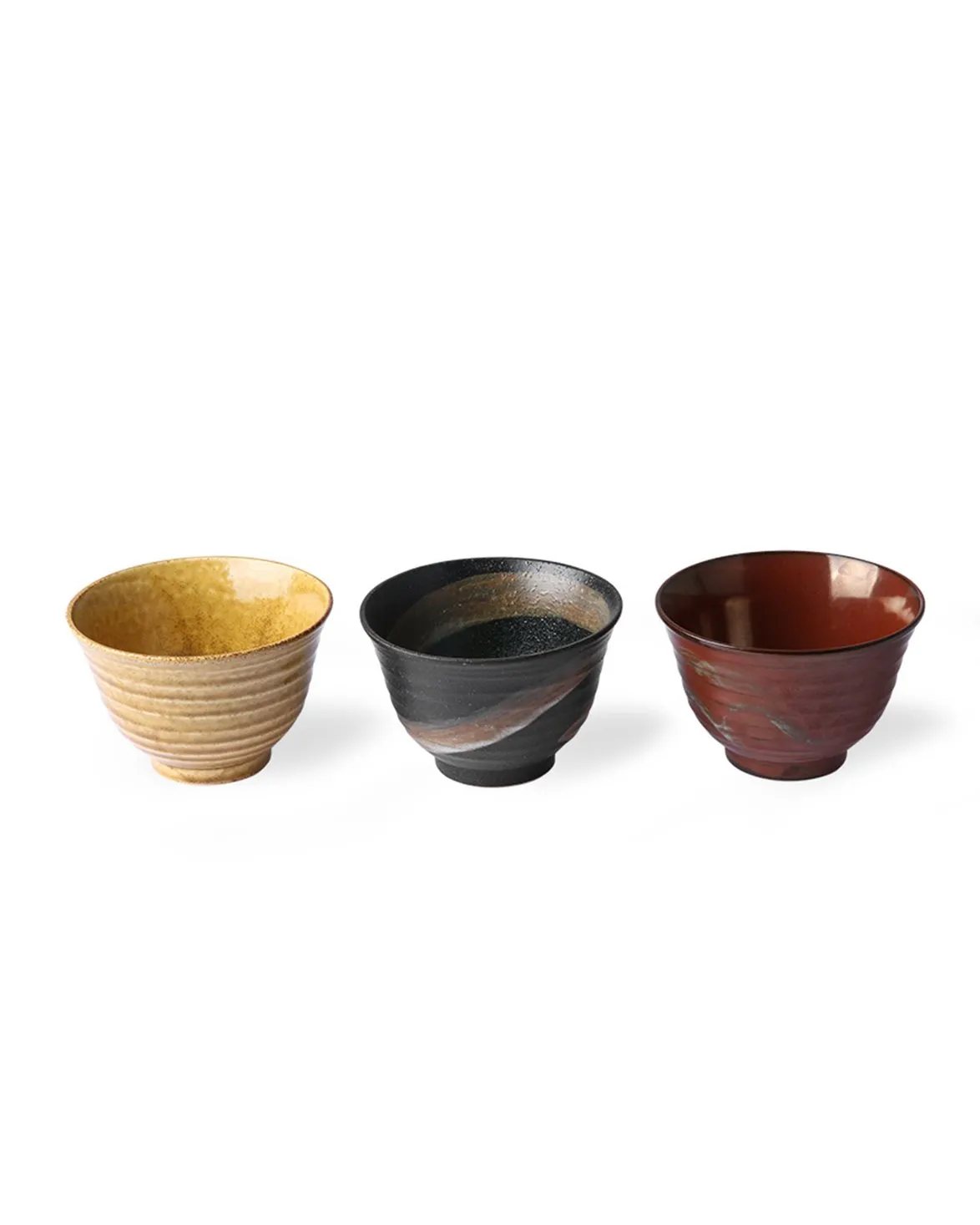 HK Living Kyoto Japanese Matcha Bowl 3-pack