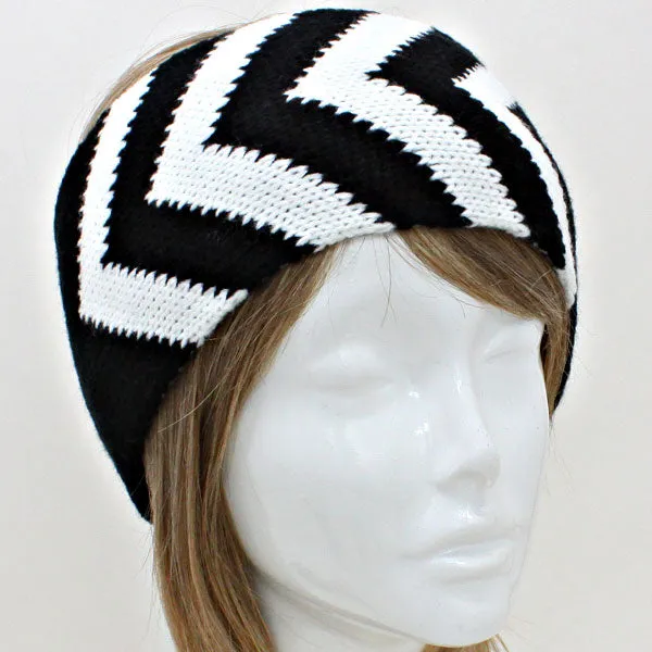 iLLASPARKZ Reversible Chevron Zigzag Acrylic Earmuff