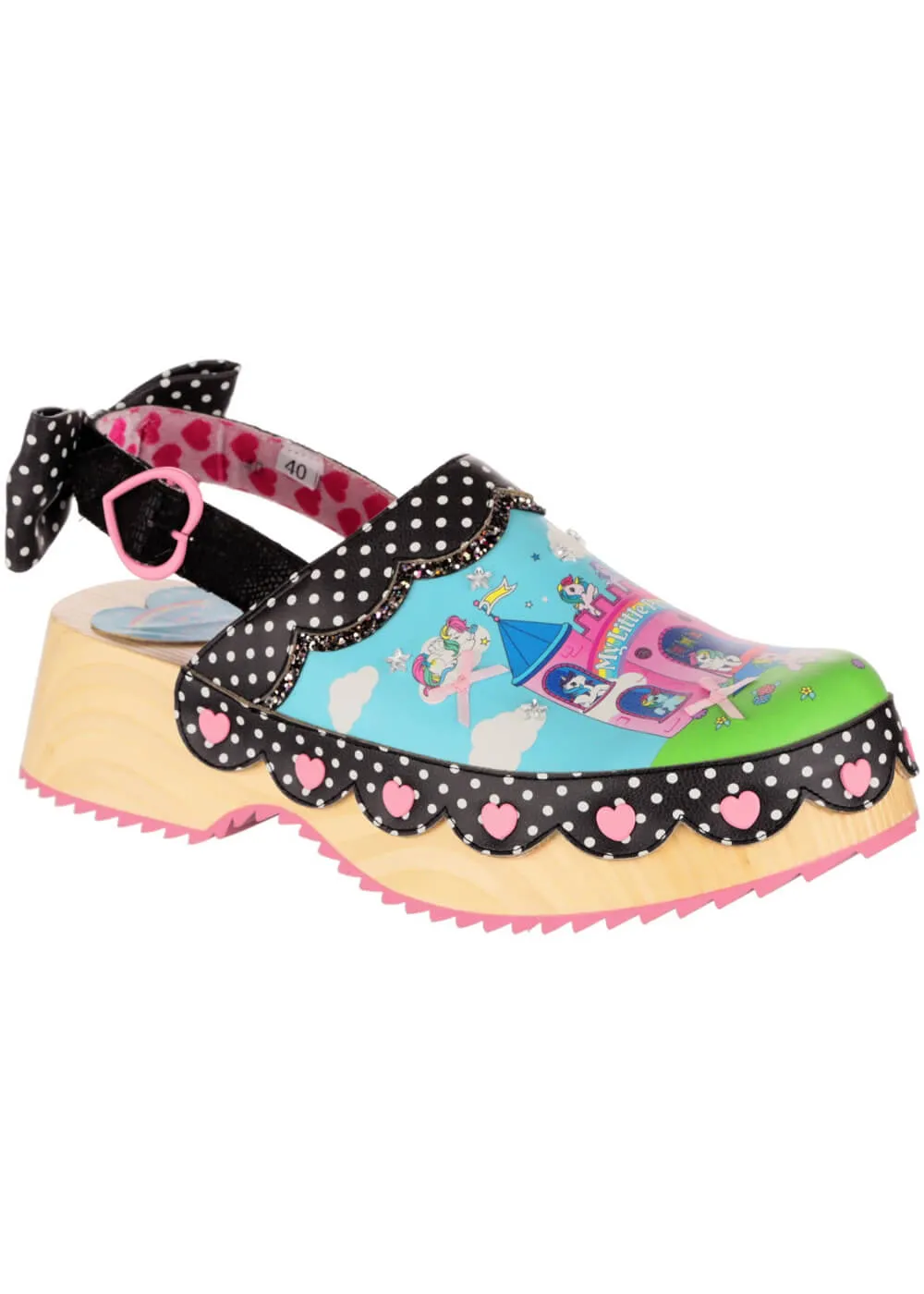 Irregular Choice x My Little Pony Pony Palace Clogs Blue