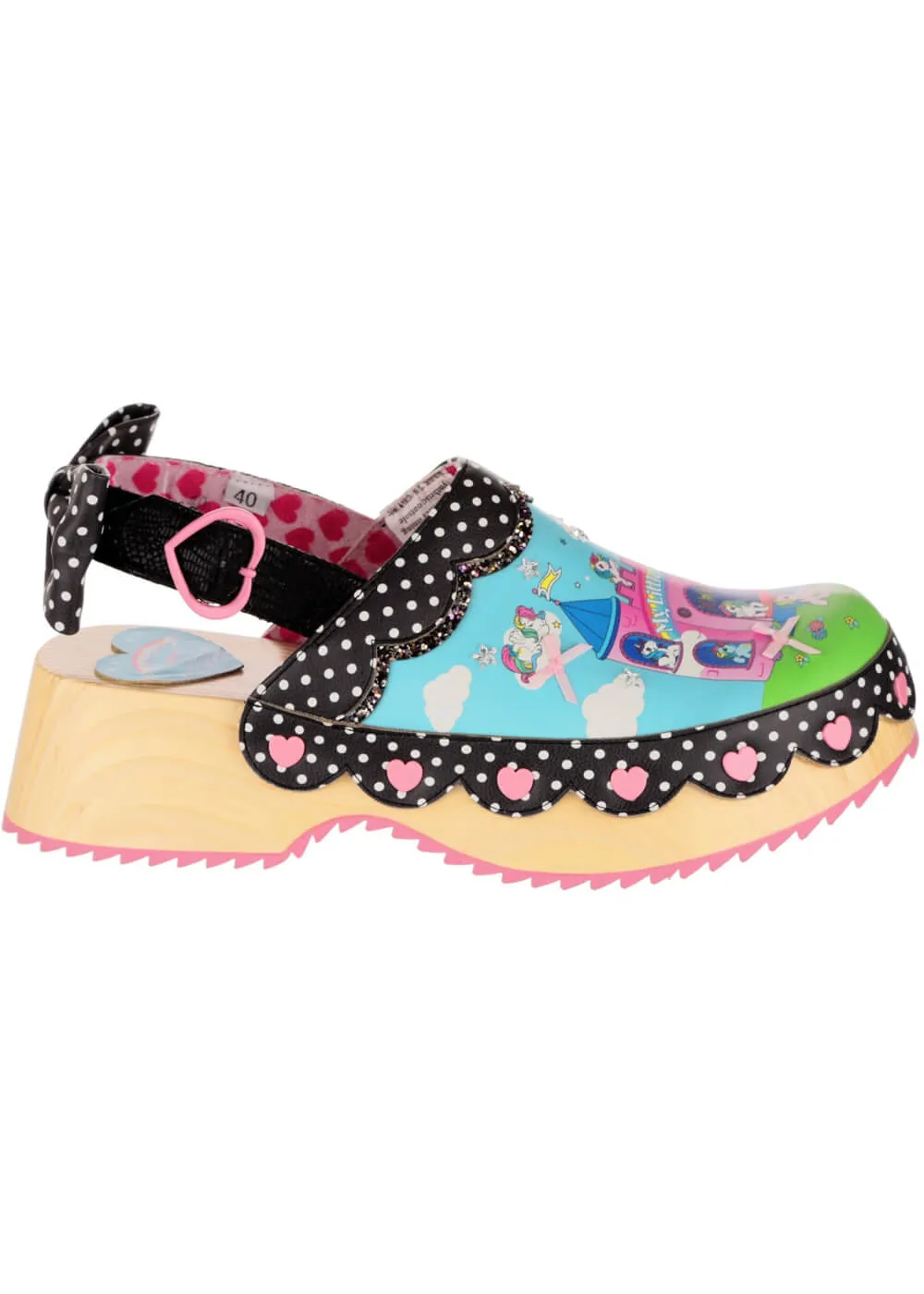 Irregular Choice x My Little Pony Pony Palace Clogs Blue