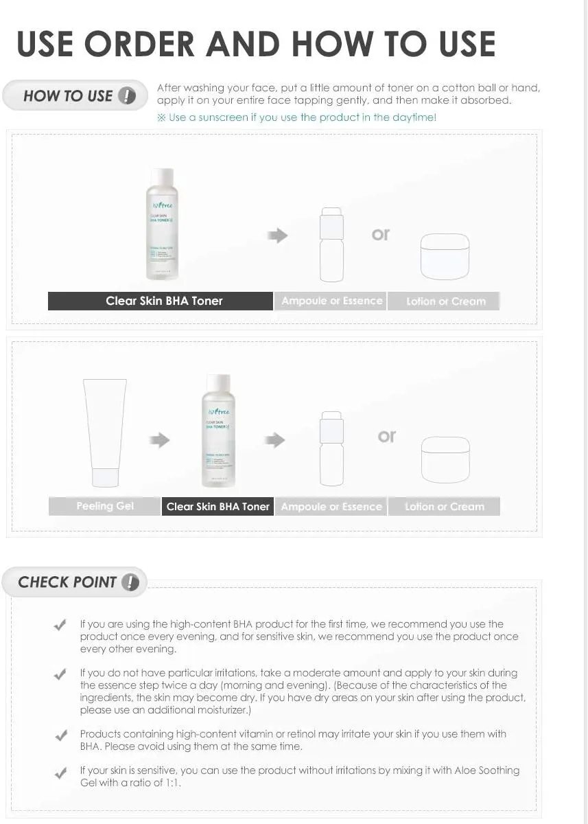 Isntree Clear Skin BHA Toner