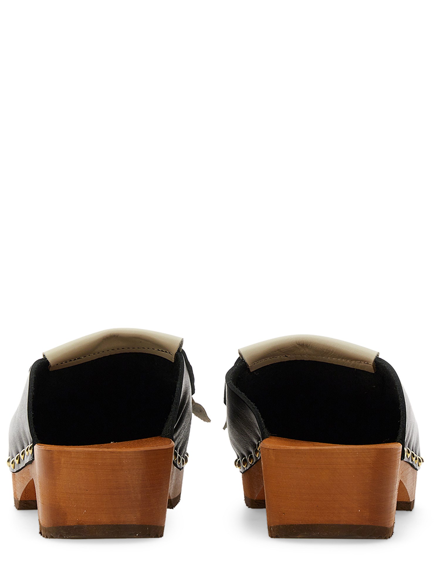 JEJIA    LEATHER CLOGS