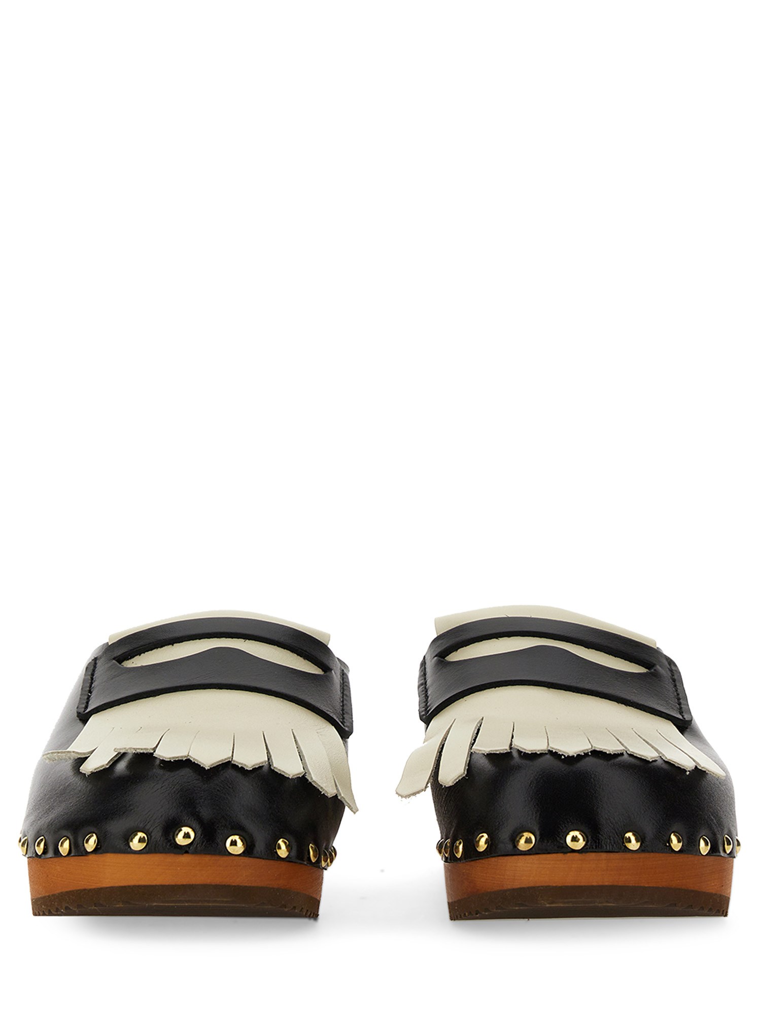 JEJIA    LEATHER CLOGS