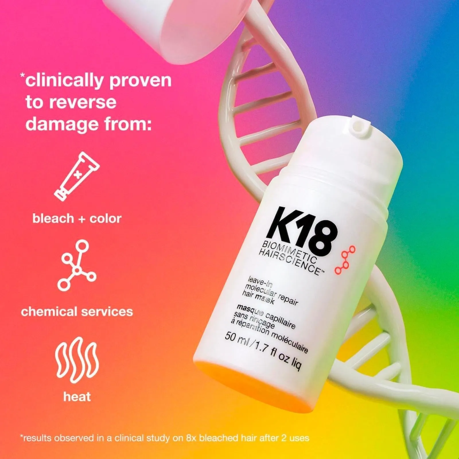 K18 | Leave-In Molecular Repair Hair Mask 50ml