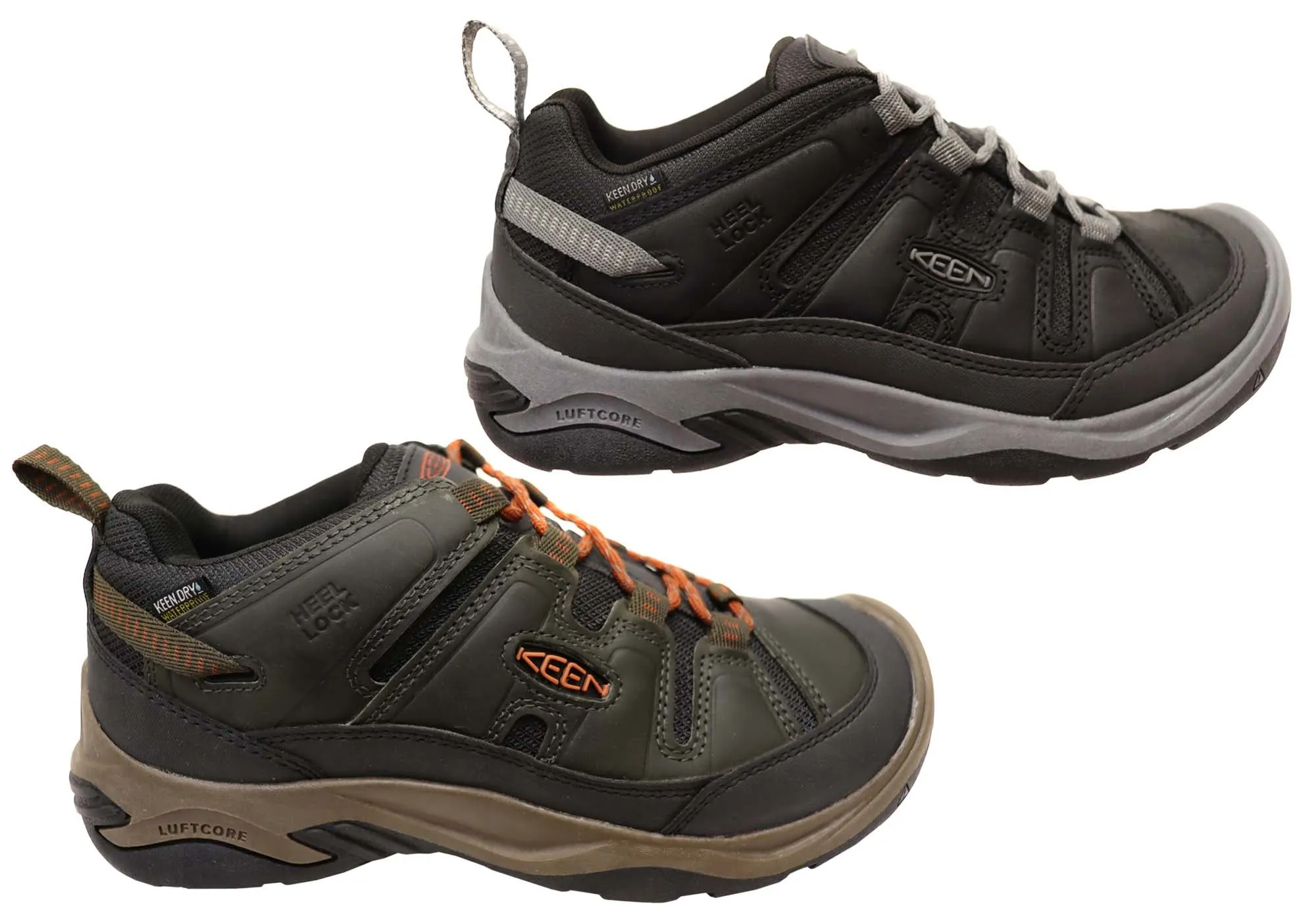 Keen Circadia Waterproof Mens Leather Wide Fit Hiking Shoes