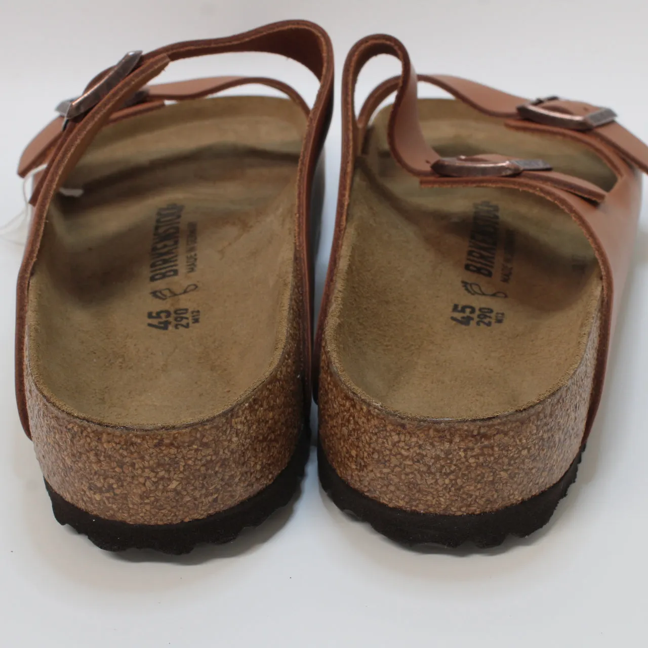 Mens Birkenstock Arizona Two Strap Ginger Brown