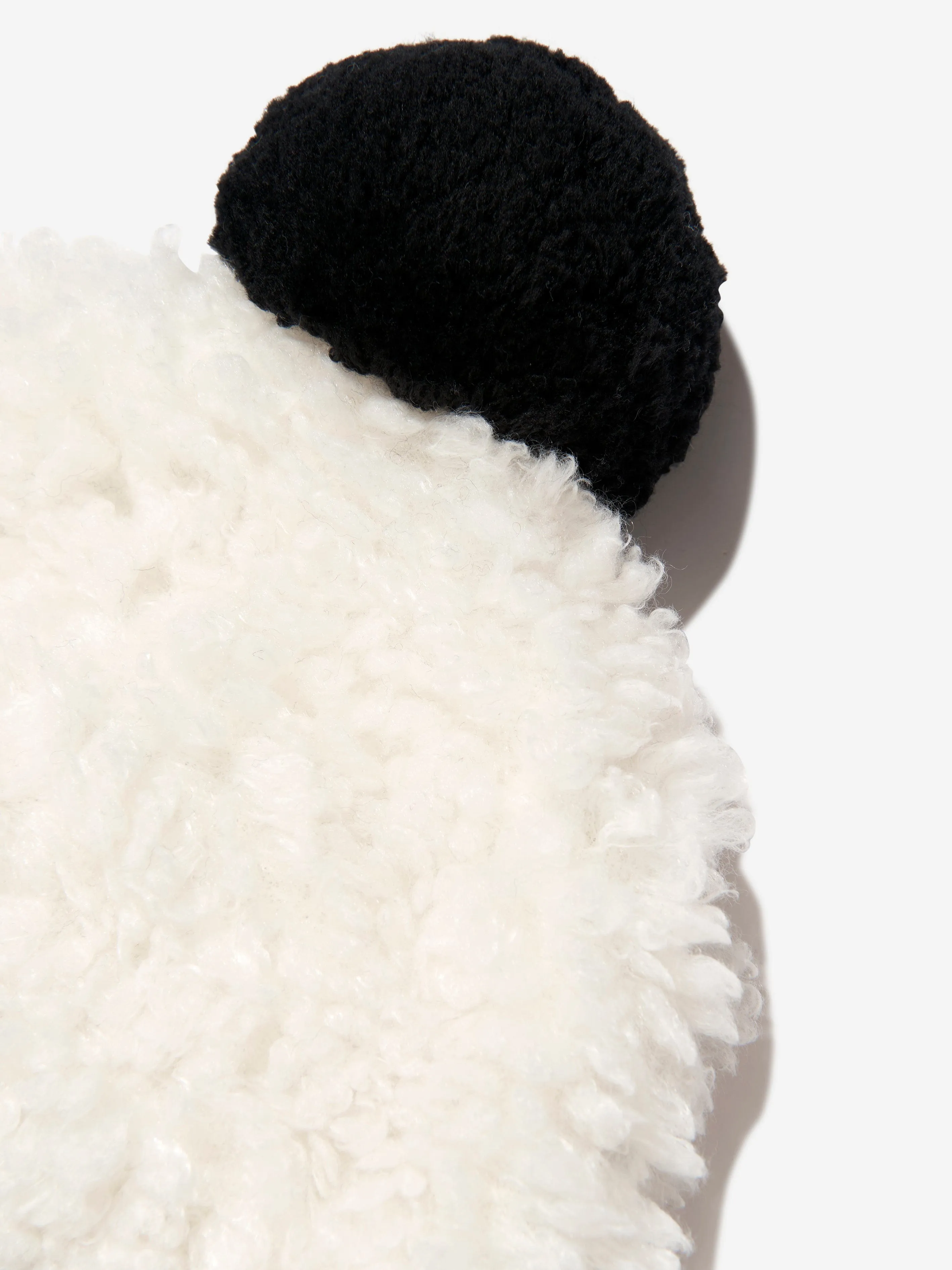 Moncler Enfant - Girls Faux Fur Logo Bobble Hat | Childsplay Clothing